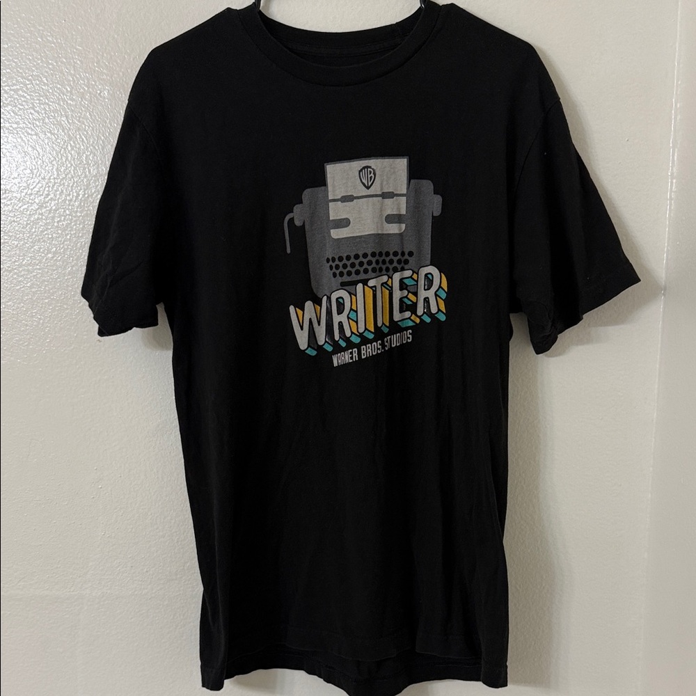 Used - Black Warner Bros Studios Writer T-Shirt - Size: L